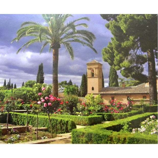 Puzzle Box: Gardens of La Alhambra, Spain (1000pc Jigsaw) Board Game