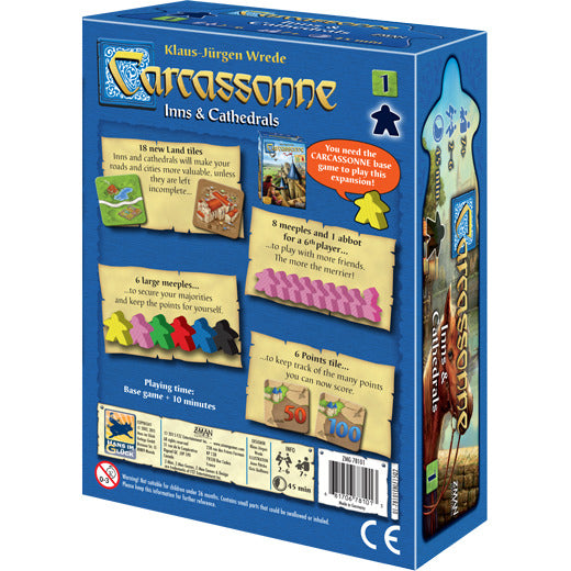 Carcassonne Board Game Expansion 1: Inns & Cathedrals