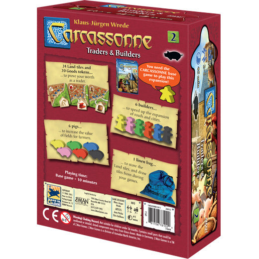 Carcassonne Board Game Expansion 2: Traders and Builders