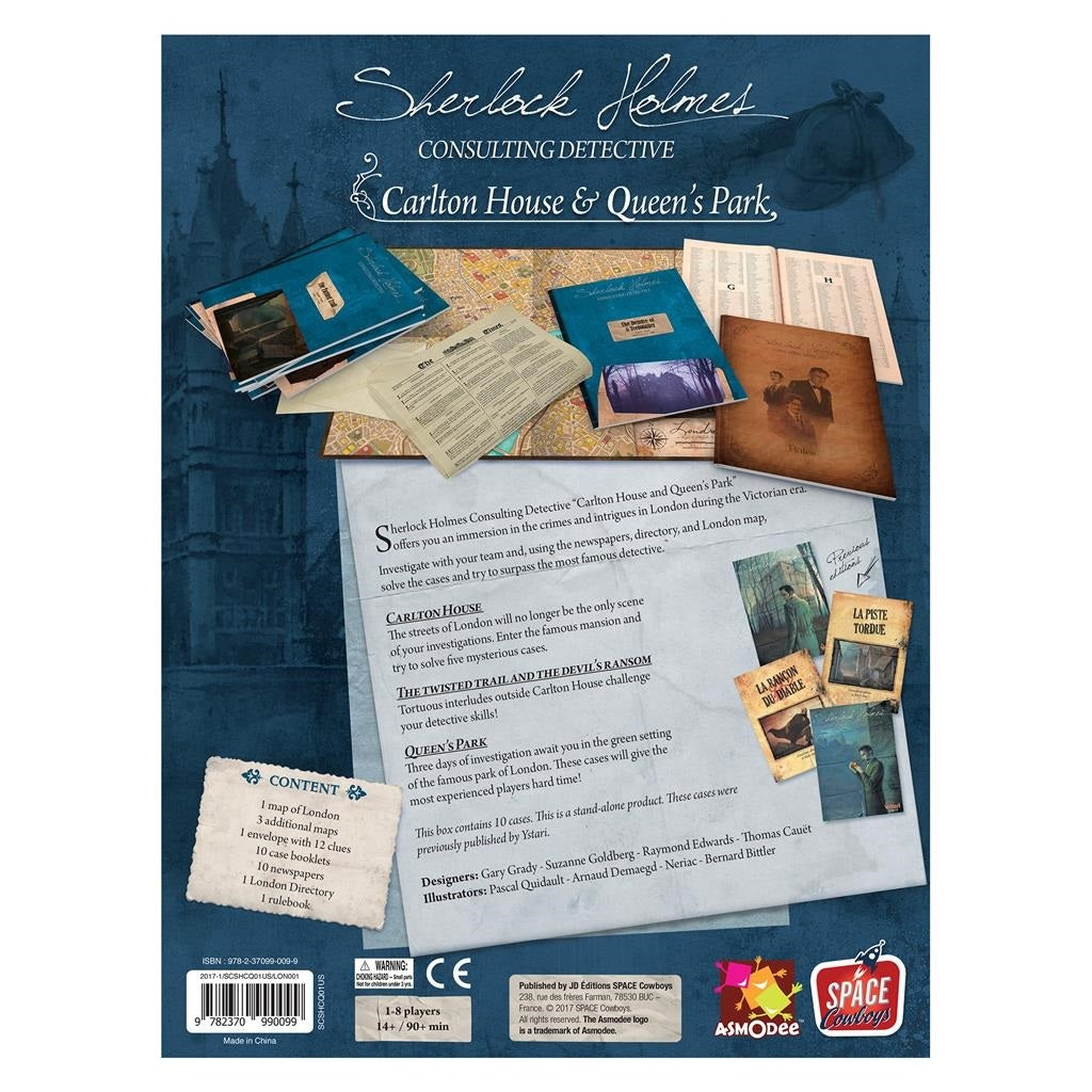 Sherlock Holmes, Consulting Detective: Carlton House & Queen's Park (Board Game)