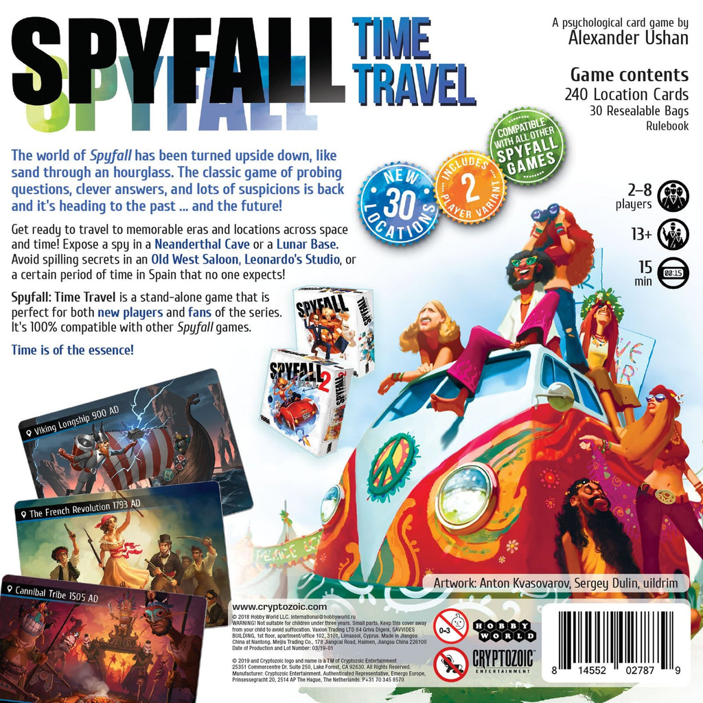 Spyfall: Time Travel (Board Game)