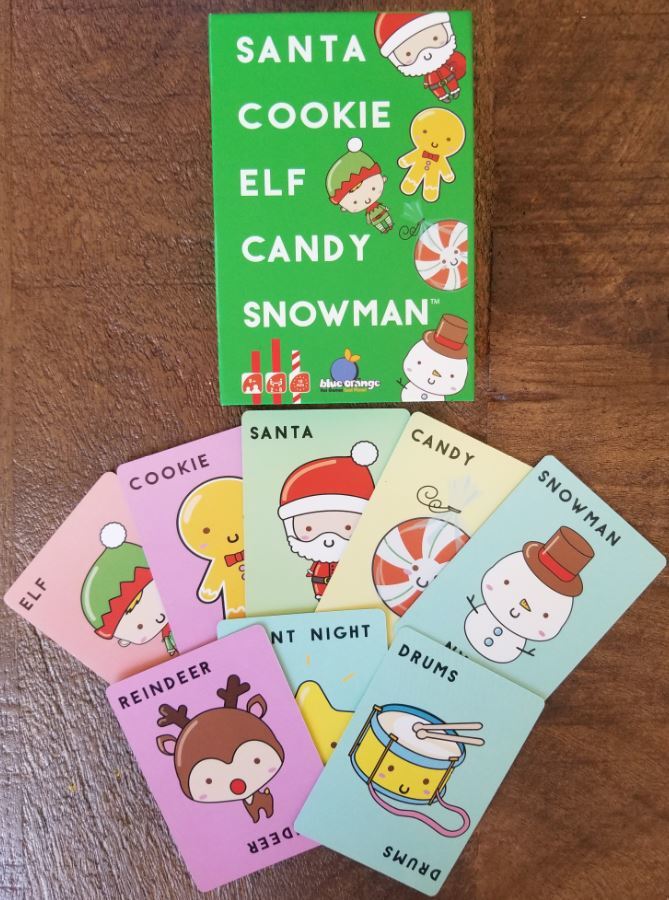 Santa Cookie Elf Candy Snowman Board Game