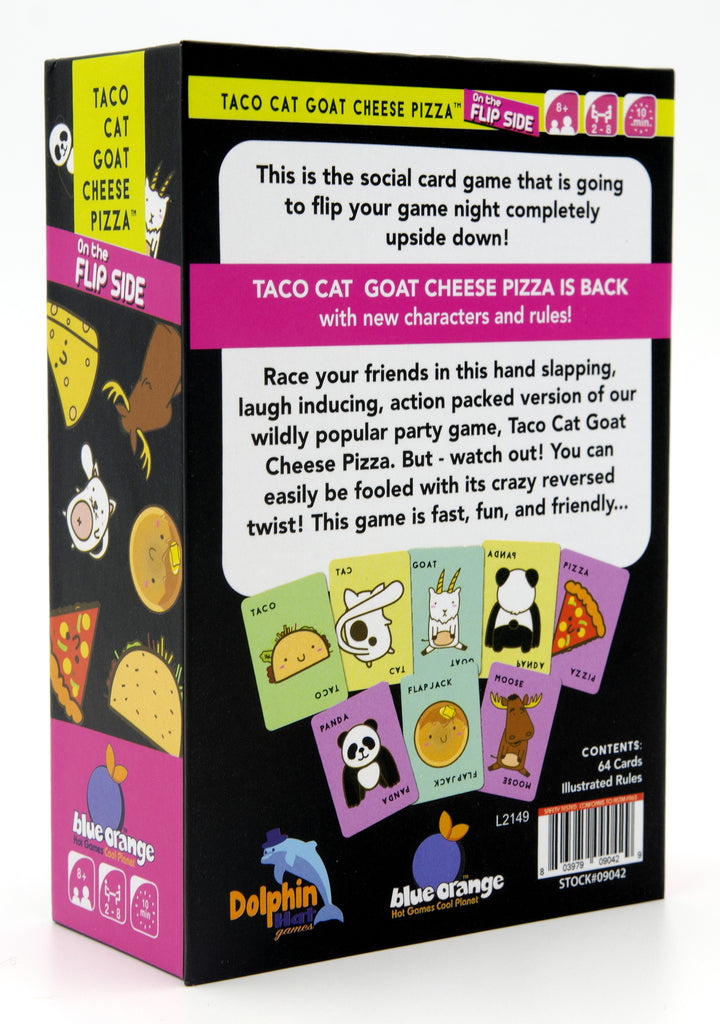 Taco Cat Goat Cheese Pizza: On the Flip Side Board Game