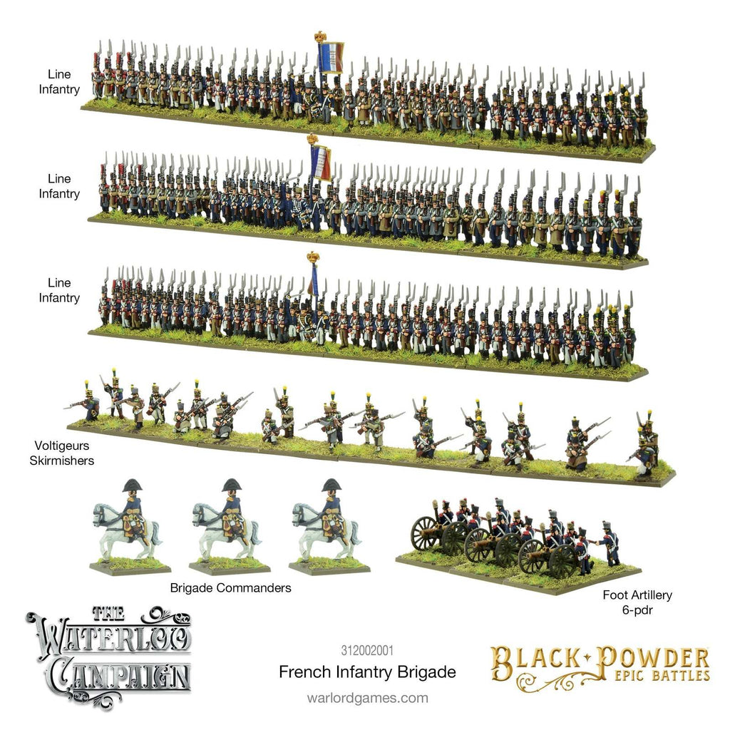 Black Powder Epic Battles: Waterloo - French Infantry Brigade