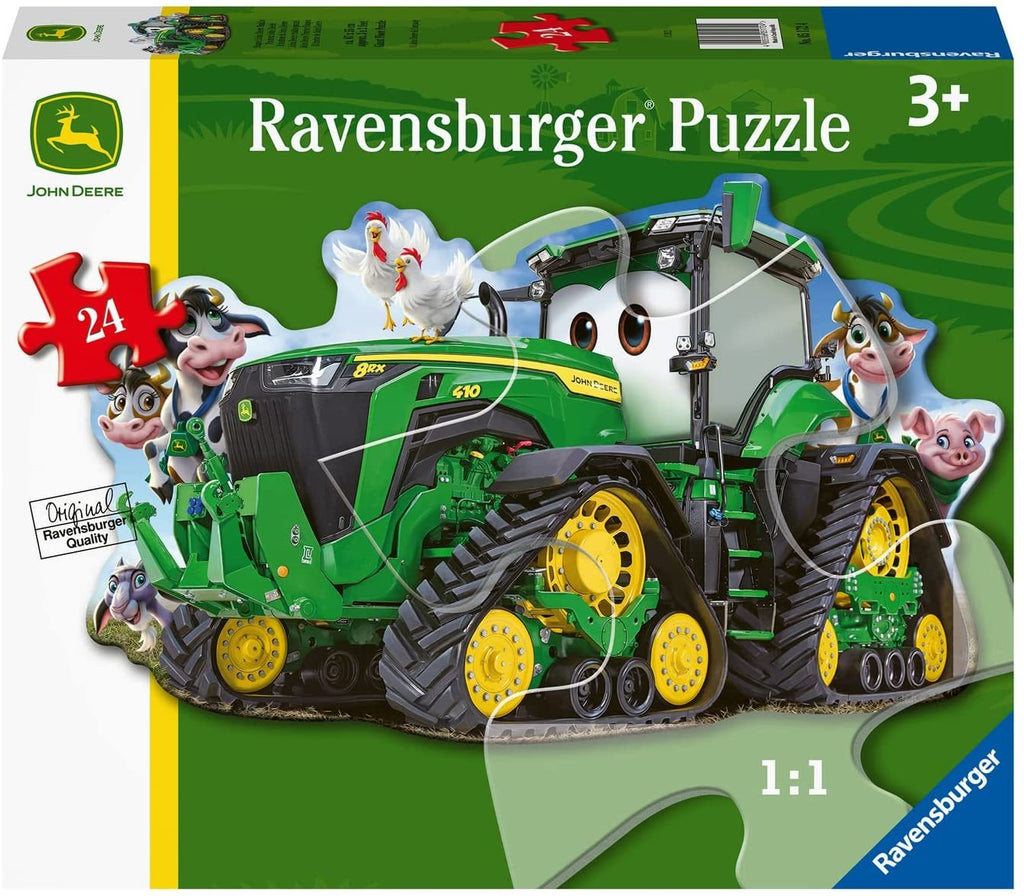 Ravensburger: Shaped Jigsaw - John Deere Tractor (24pc Jigsaw) Board Game