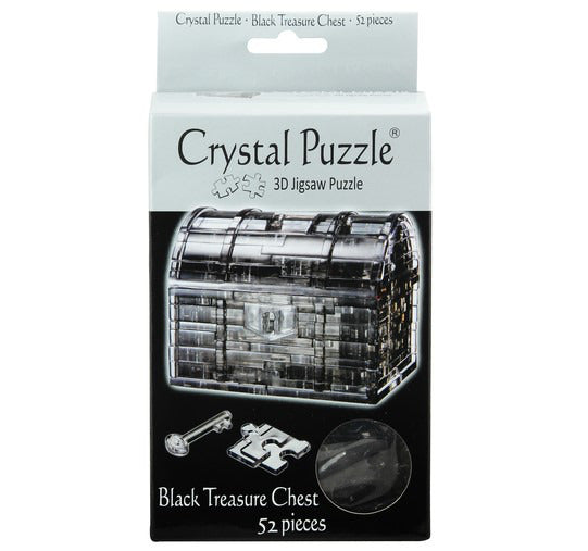 Crystal Puzzle: Black Treasure Chest (52pc) Board Game