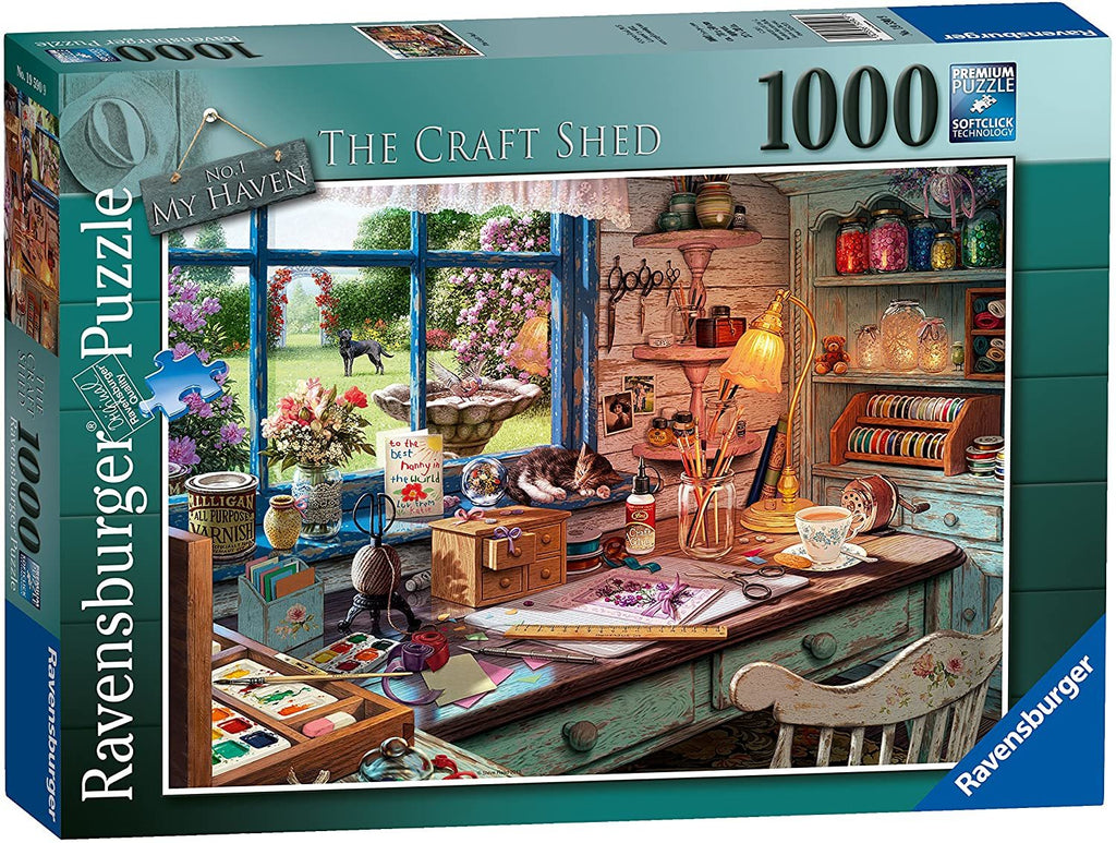 Ravensburger: My Haven #1 - The Craft Shed (1000pc Jigsaw) Board Game