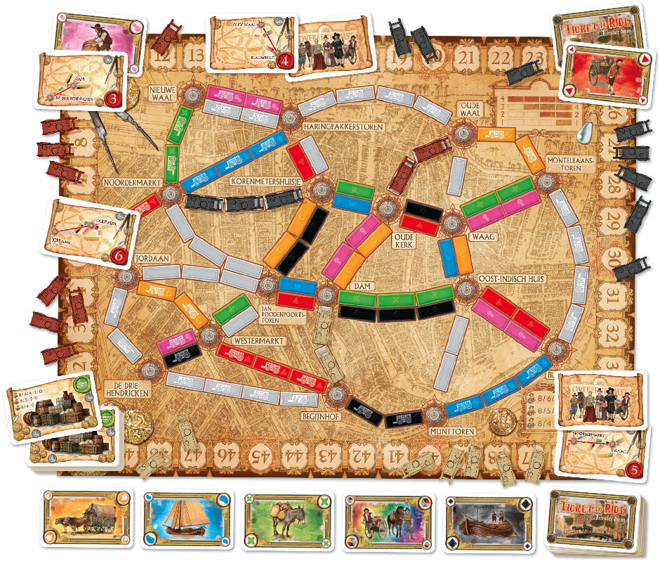 Ticket to Ride: Amsterdam (Standalone Board Game)