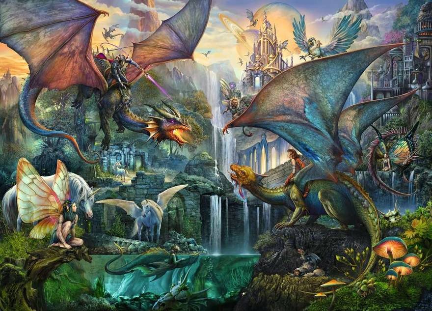 Ravensburger: Magic Forest Dragons (9000pc Jigsaw) Board Game