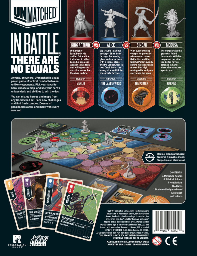 Unmatched: Battle of Legends, Vol. 1 Board Game