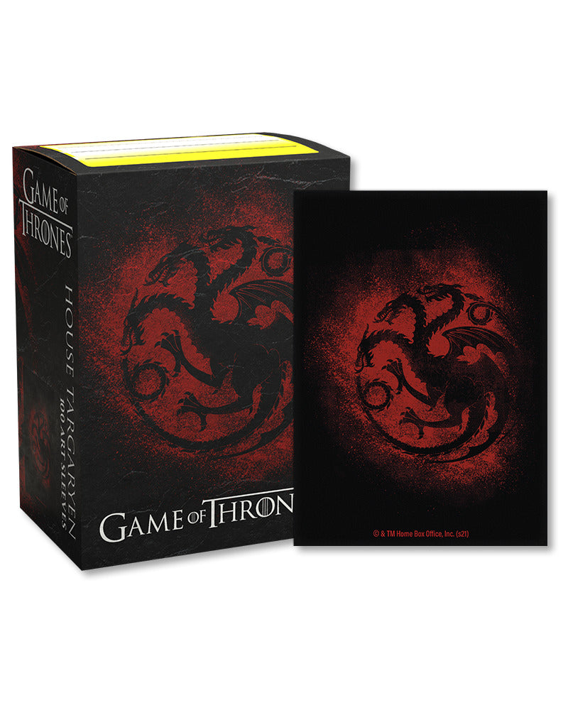 Dragon Shield: Brushed Art Sleeves - Game of Thrones House Targaryen