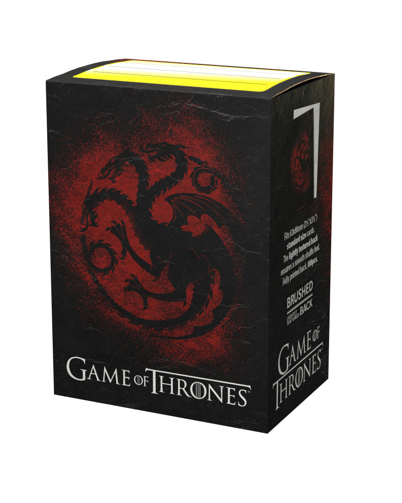 Dragon Shield: Brushed Art Sleeves - Game of Thrones House Targaryen