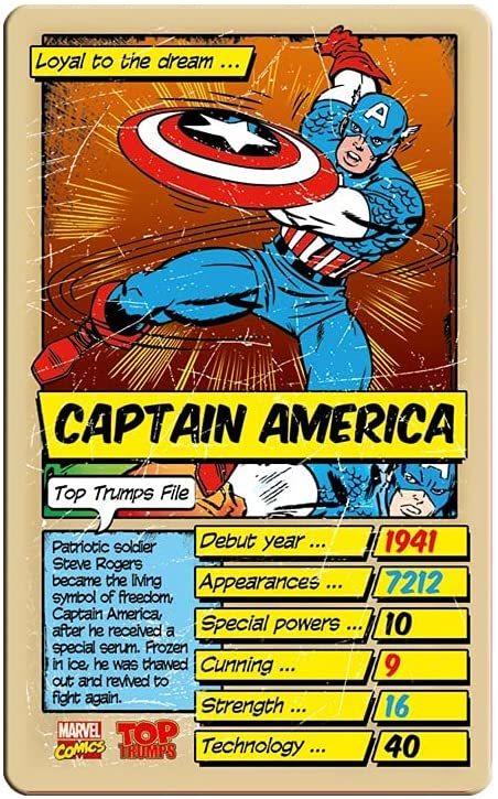 Top Trumps: Retro Marvel Comics Board Game