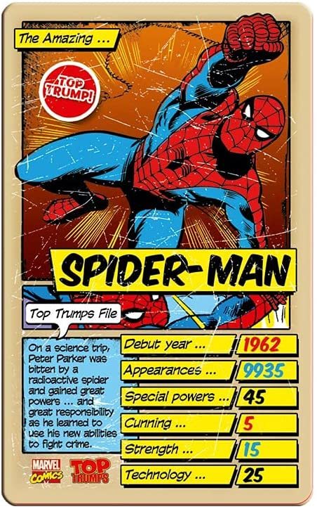 Top Trumps: Retro Marvel Comics Board Game