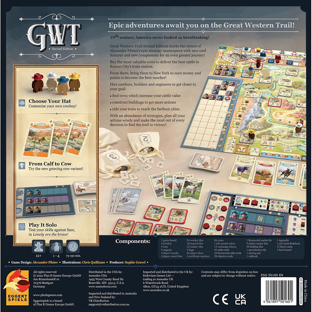 Great Western Trail - Second Edition Board Game