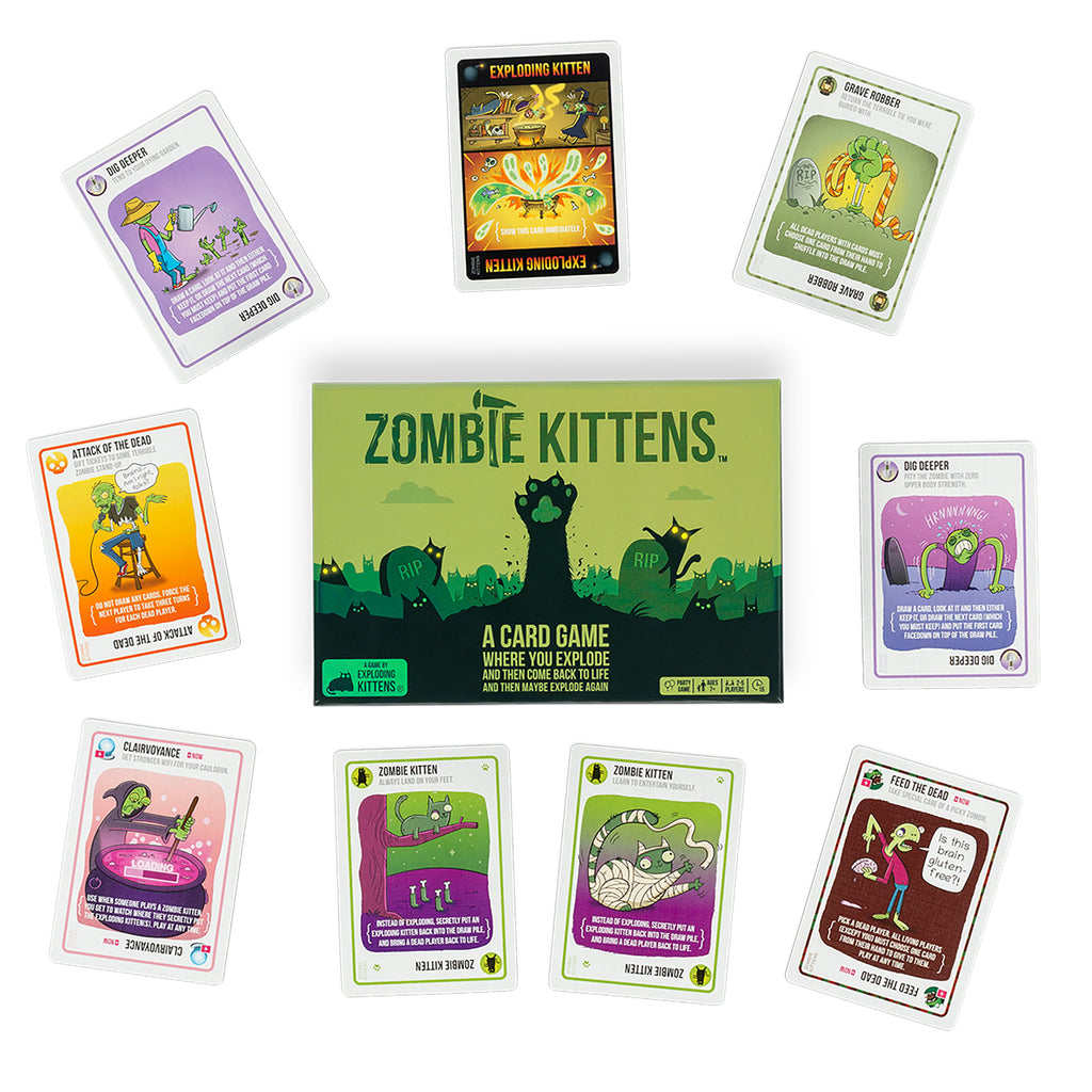 Zombie Kittens (by Exploding Kittens) Board Game