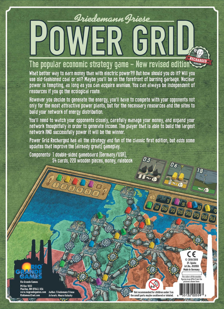 Power Grid: Recharged Board Game