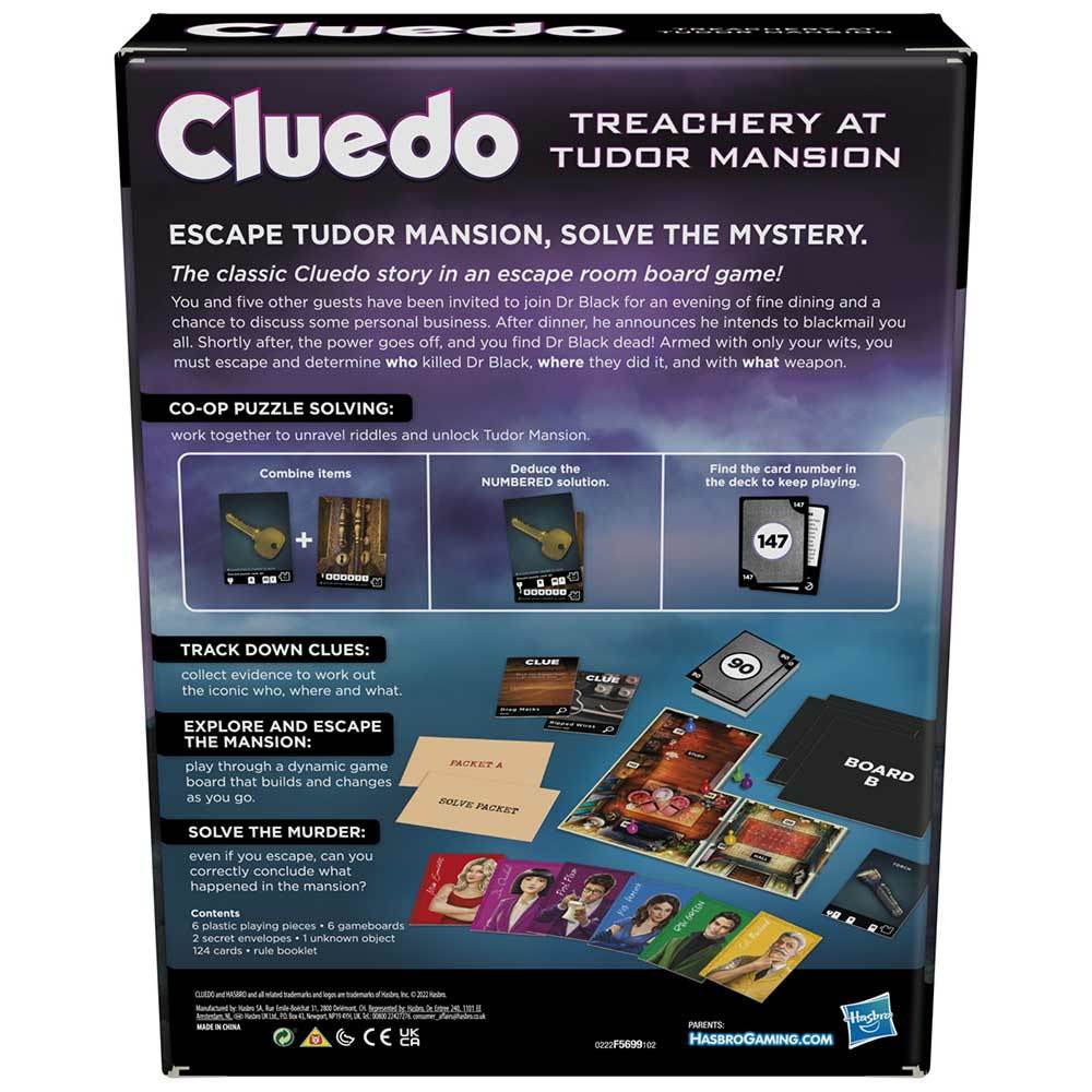 Cluedo - Treachery at Tudor Mansion Board Game