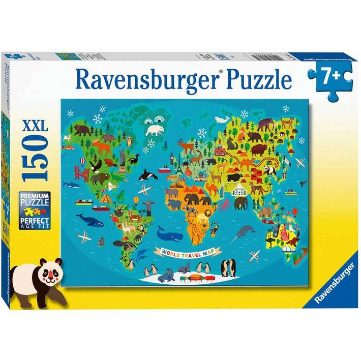 Ravensburger: Animal World Map (150pc Jigsaw) Board Game