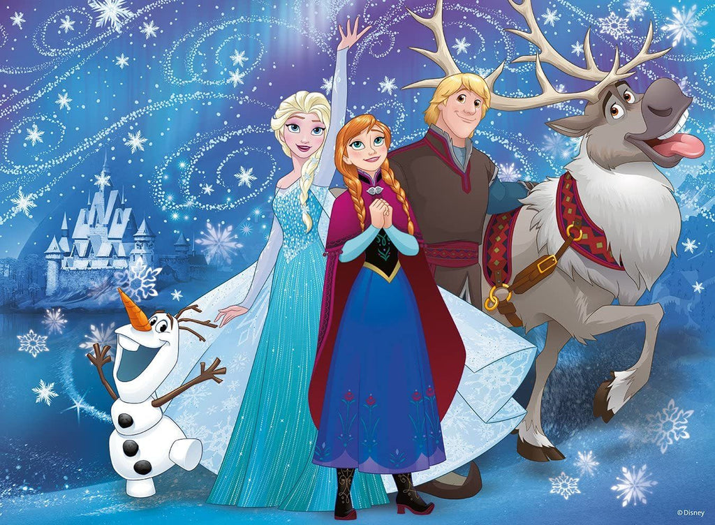 Ravensburger: Disney Frozen Glittery Snow Puzzle (100pc Jigsaw) Board Game