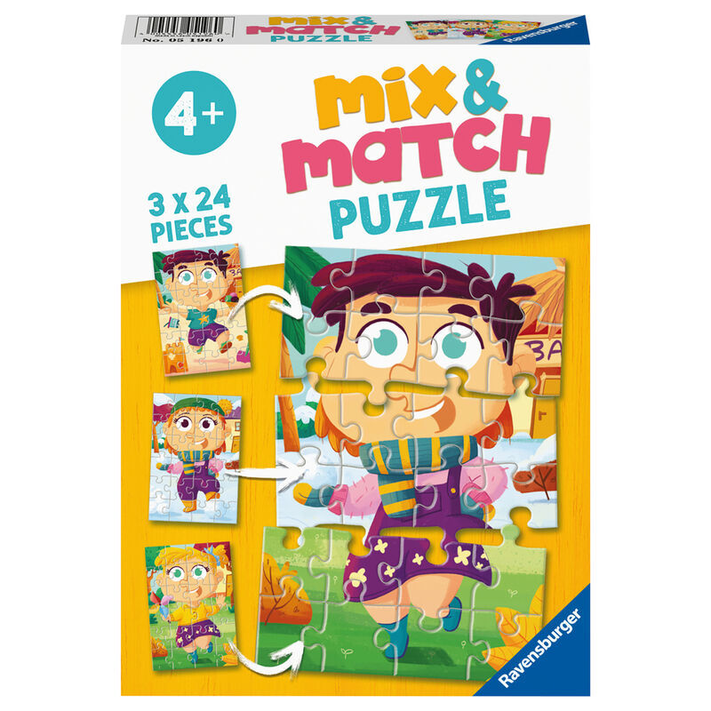 Ravensburger: Mix & Match Puzzle - Fashion (3x24pc Jigsaw) Board Game