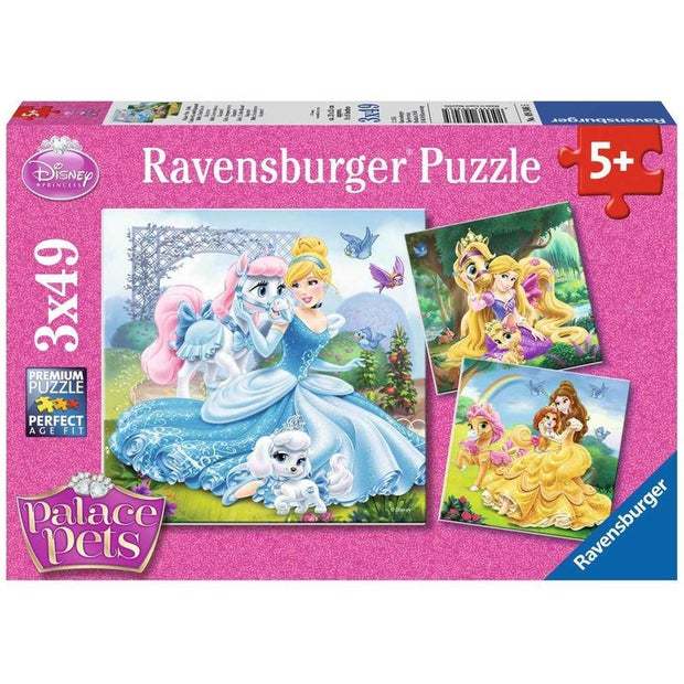 Ravensburger: Palace Pets - Belle, Cinderella & Rapunzel (3x49pc Jigsaws) Board Game