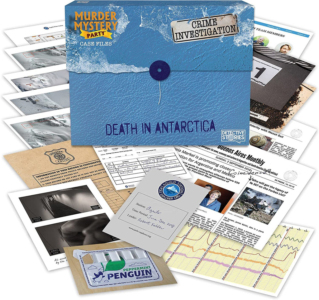 Murder Mystery Party Case Files: Death in Antarctica Board Game