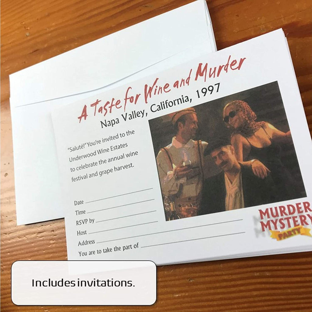 Murder Mystery Party: A Taste for Wine and Murder (Board Game)