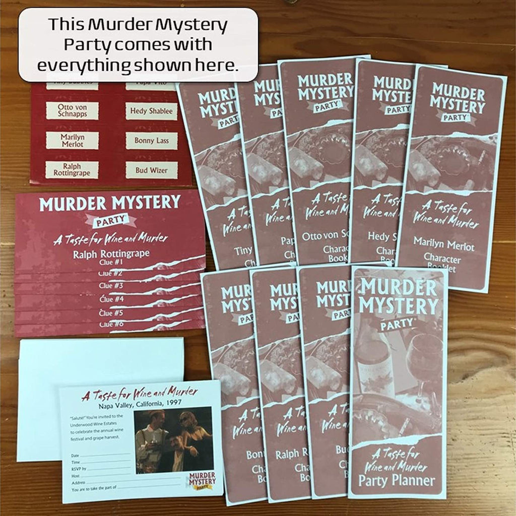 Murder Mystery Party: A Taste for Wine and Murder (Board Game)