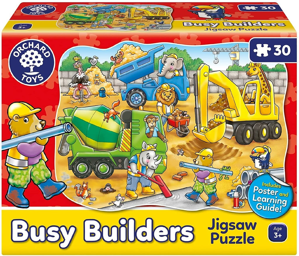 Orchard Toys: 30-Piece Jigsaw Puzzle - Busy Builders Board Game