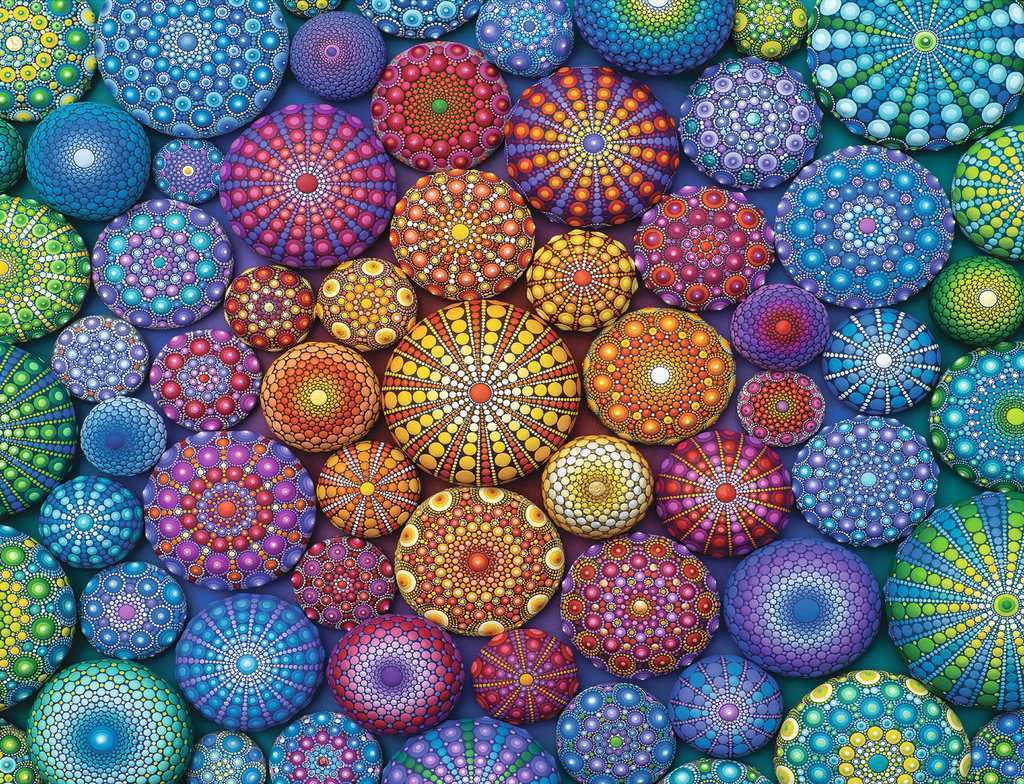 Ravensburger: Radiating Rainbow Mandalas (2000pc Jigsaw) Board Game