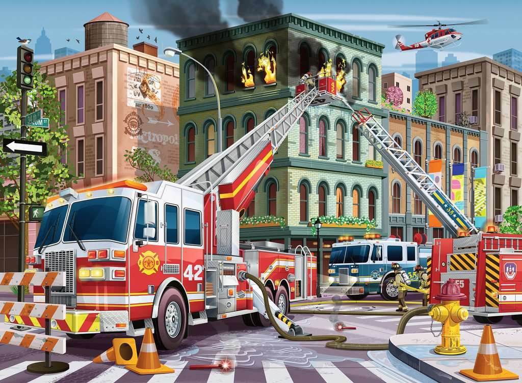 Ravensburger: Fire Truck Rescue (100pc Jigsaw) Board Game