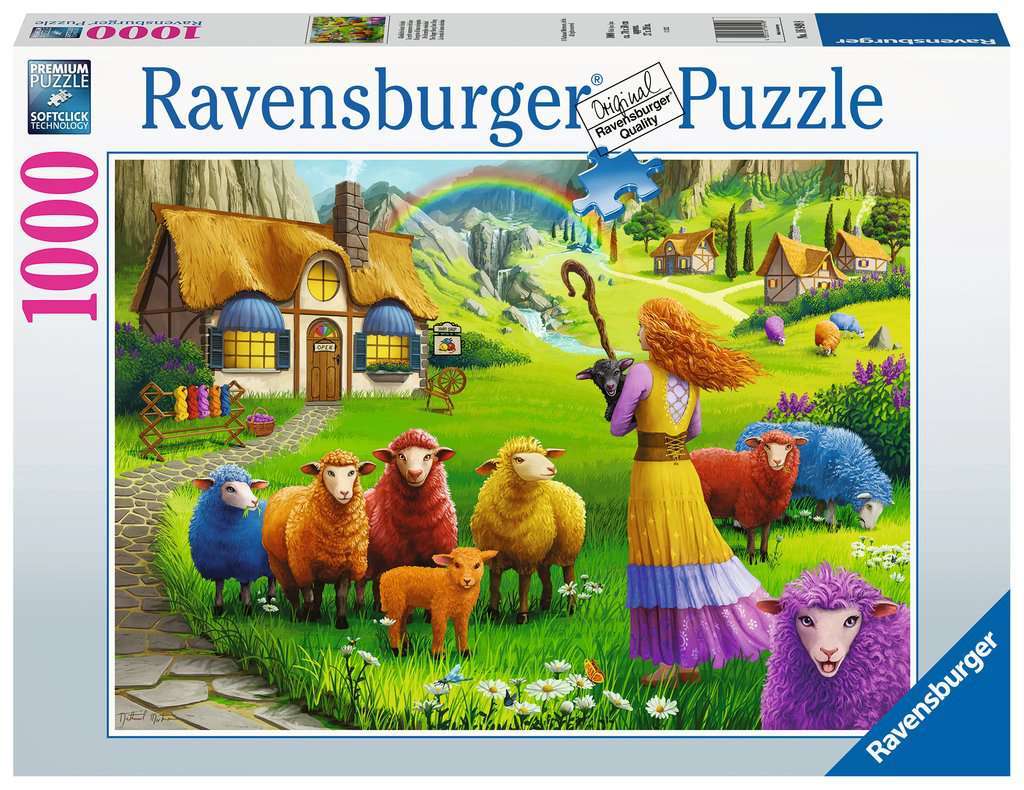 Ravensburger: Colourful Wool (1000pc Jigsaw) Board Game