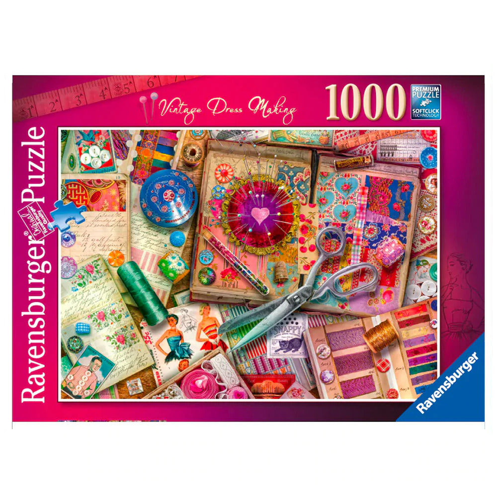 Ravensburger: Vintage Dressmaking (1000pc Jigsaw) Board Game