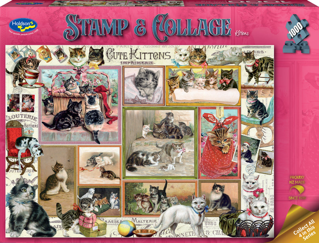 Stamp & Collage: Kittens (1000pc Jigsaw) Board Game