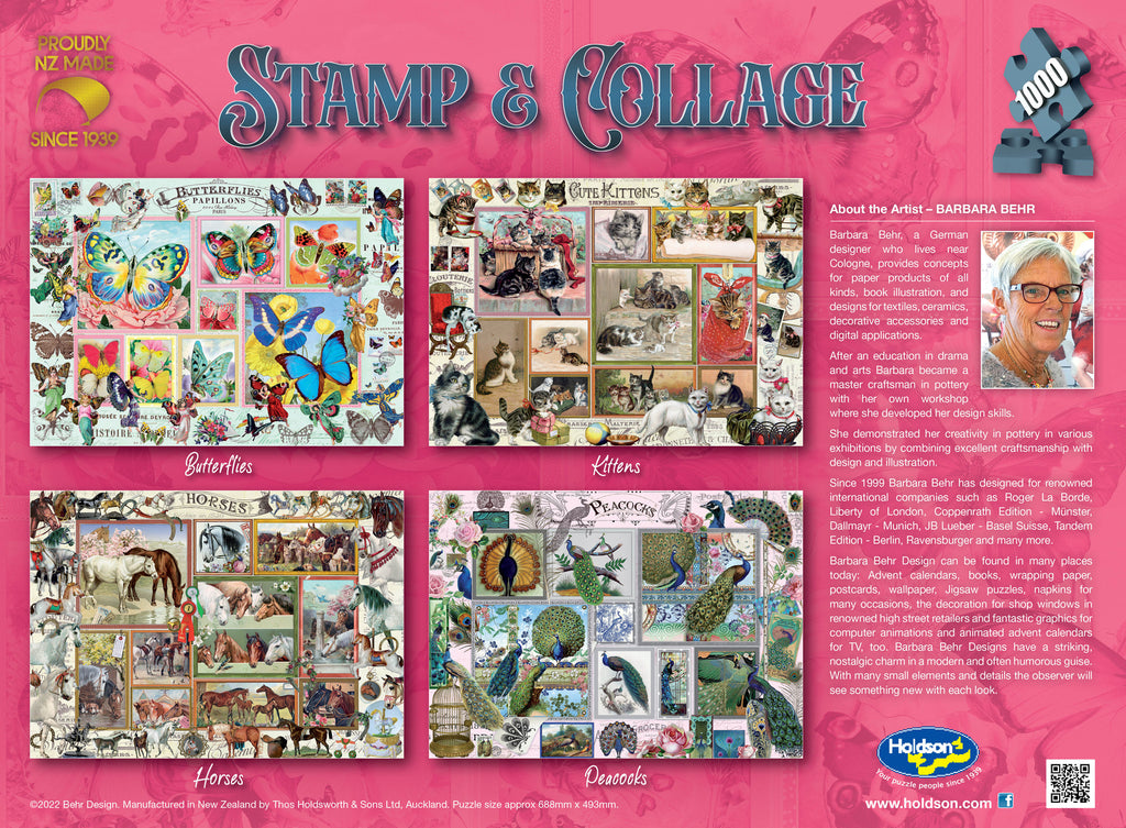 Stamp & Collage: Kittens (1000pc Jigsaw) Board Game