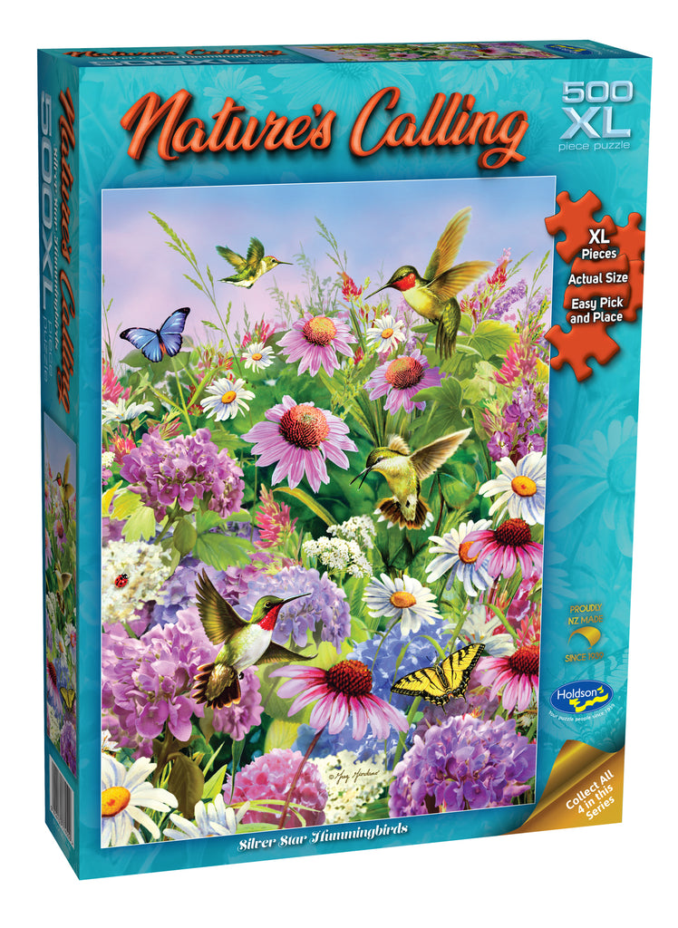Nature's Calling: Silver Star Hummingbirds (500pc Jigsaw) Board Game