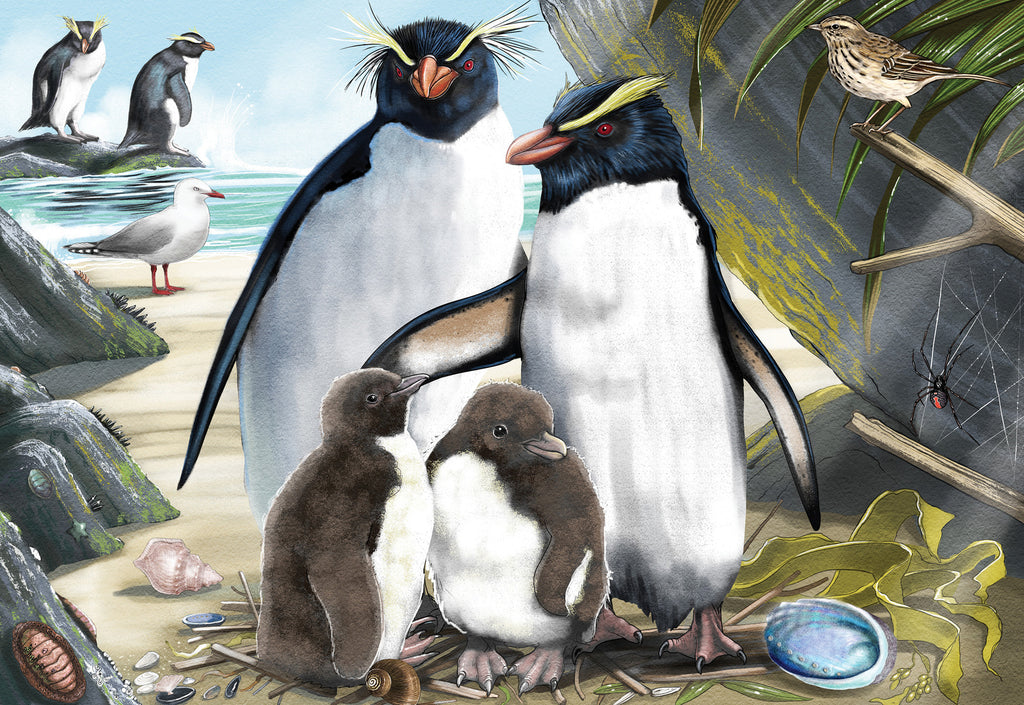 Treasures of Aotearoa: Penguin Pride (300pc Jigsaw) Board Game