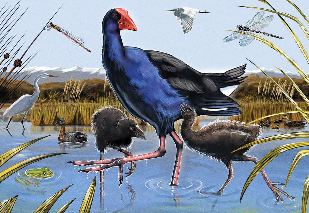 Treasures of Aotearoa: Pukeko Wanderers (300pc Jigsaw) Board Game