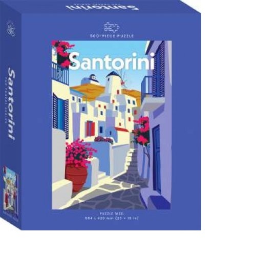 Travel Poster: Santorini (500pc Jigsaw) Board Game