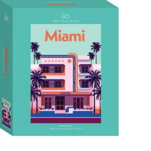 Travel Poster: Miami (500pc Jigsaw) Board Game
