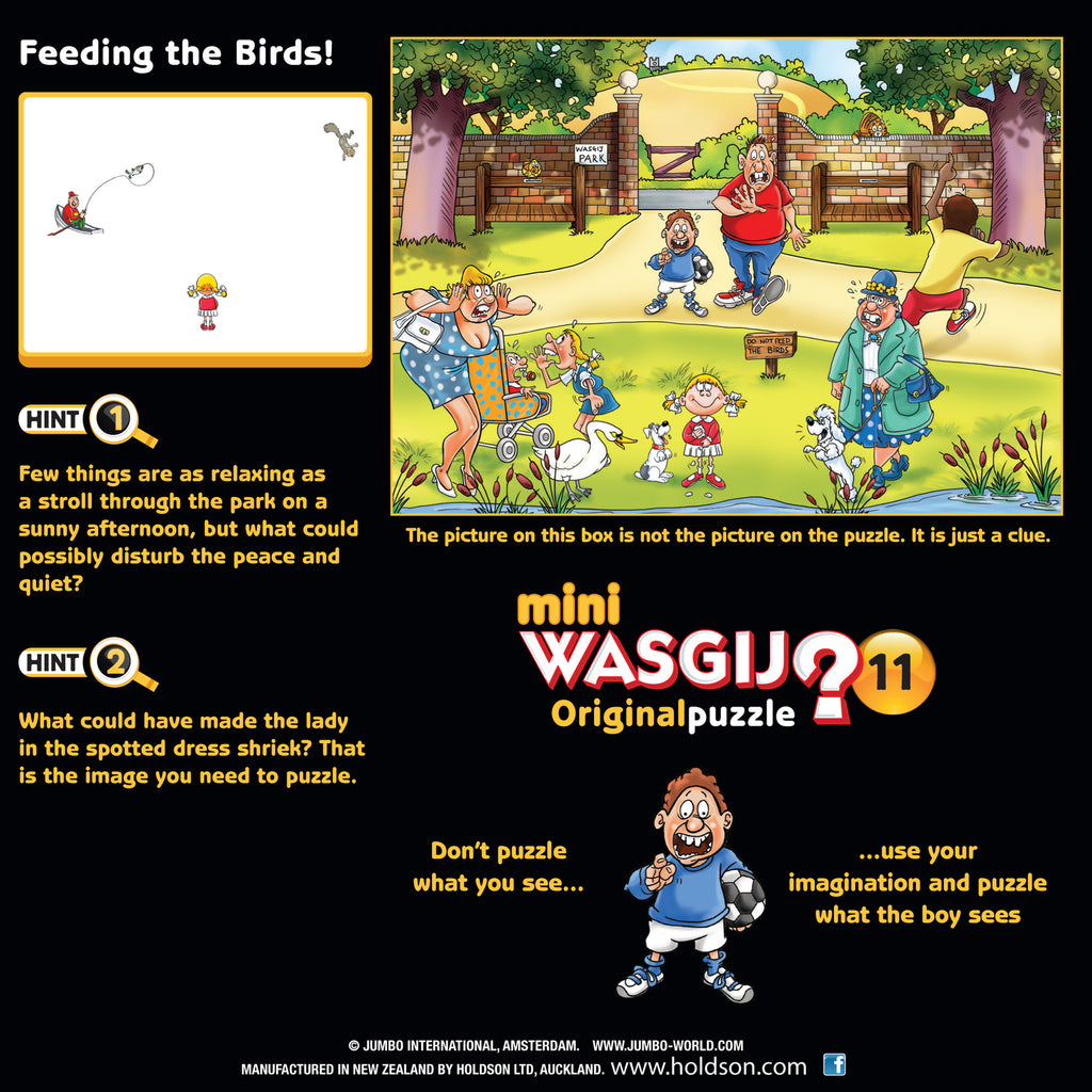 Mini Wasgij? Original #11: Feeding the Birds! (100pc Jigsaw) Board Game