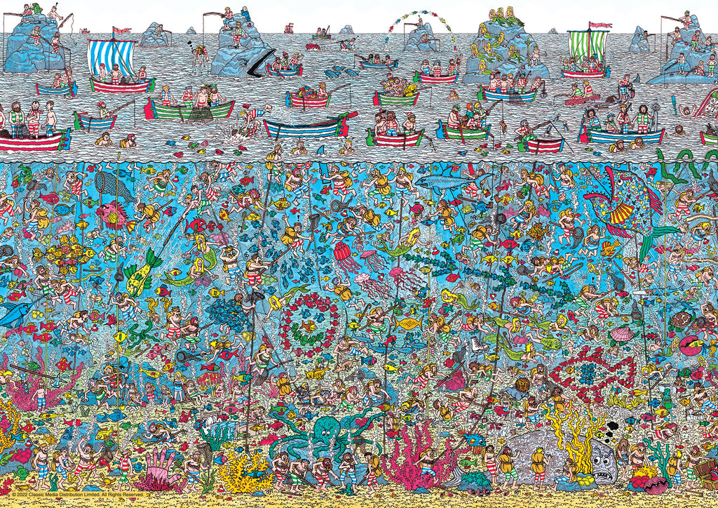 Where's Wally? Deep Sea Divers (100pc Jigsaw) Board Game