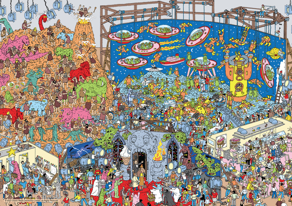 Where's Wally? Dinosaur Spacemen (100pc Jigsaw) Board Game