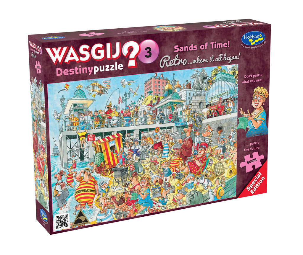 Retro Wasgij? Destiny #3: Sands of Time! (500pc Jigsaw) Board Game