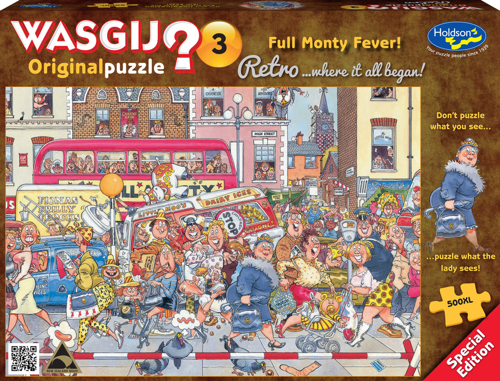 Retro Wasgij? Original #3: Full Monty Fever! (500pc Jigsaw) Board Game