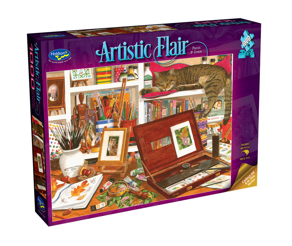 Artistic Flair: Paint & Draw (1000pc Jigsaw) Board Game