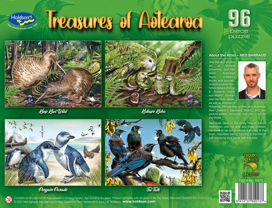 Holdson: Treasures of Aotearoa - Frame Tray Puzzles, Series 1 (4x96pc) Board Game
