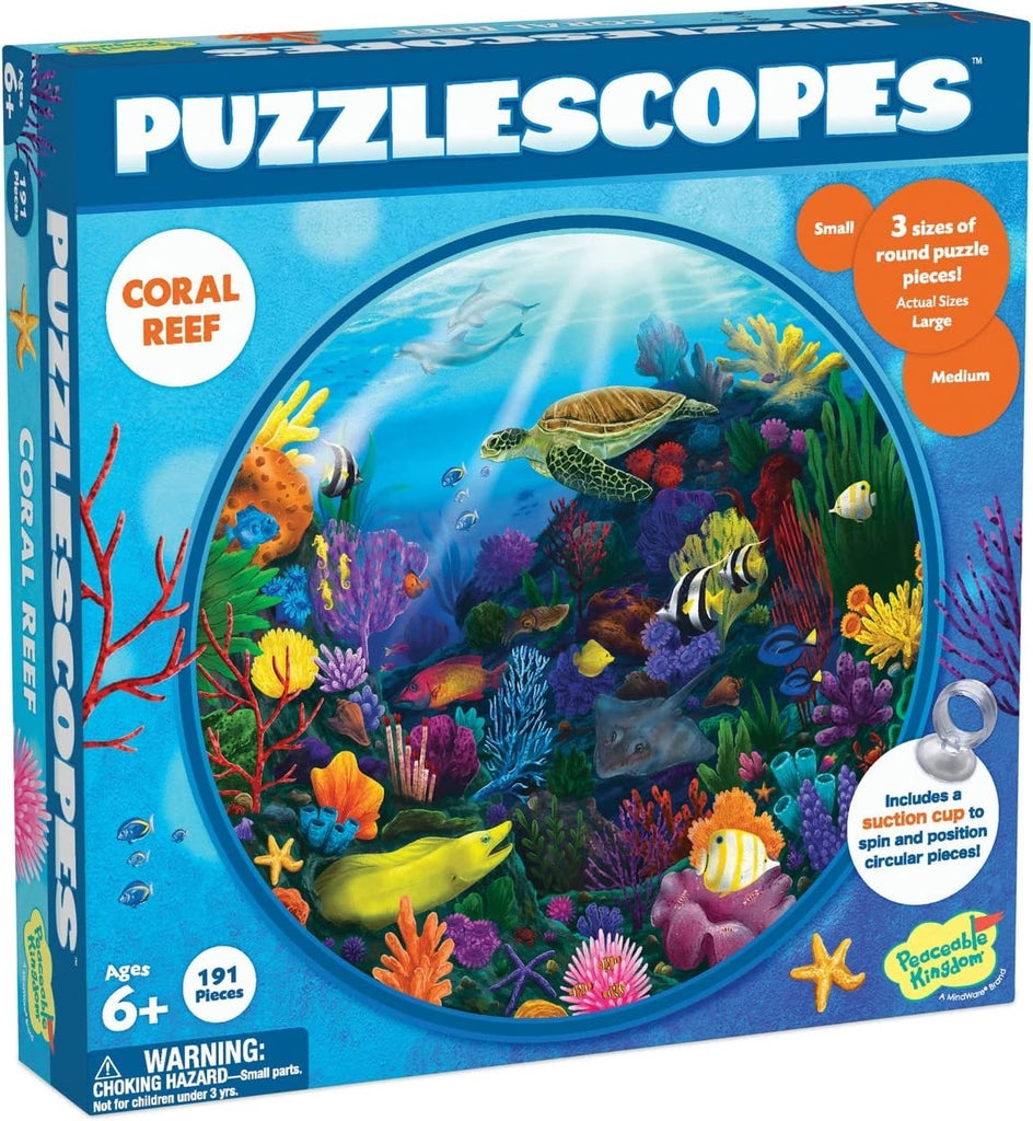 Peaceable Kingdom: PuzzleScopes - Coral Reef (191pc Jigsaw) Board Game