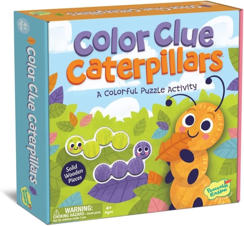 Peaceable Kingdom: Color Clue Caterpillars Board Game